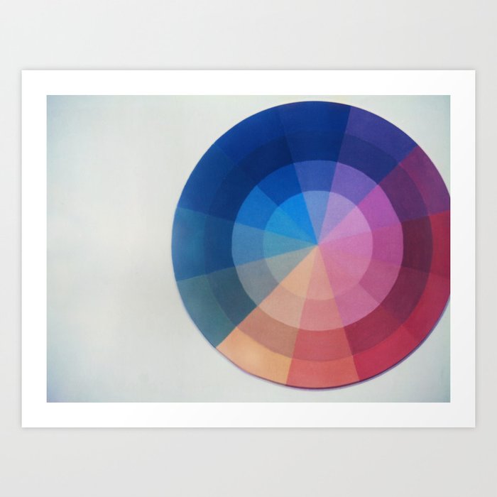 Color Wheel Polaroid Art Print