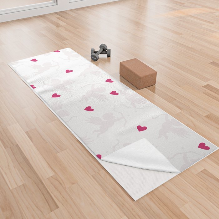 Cupid Pattern Yoga Towel