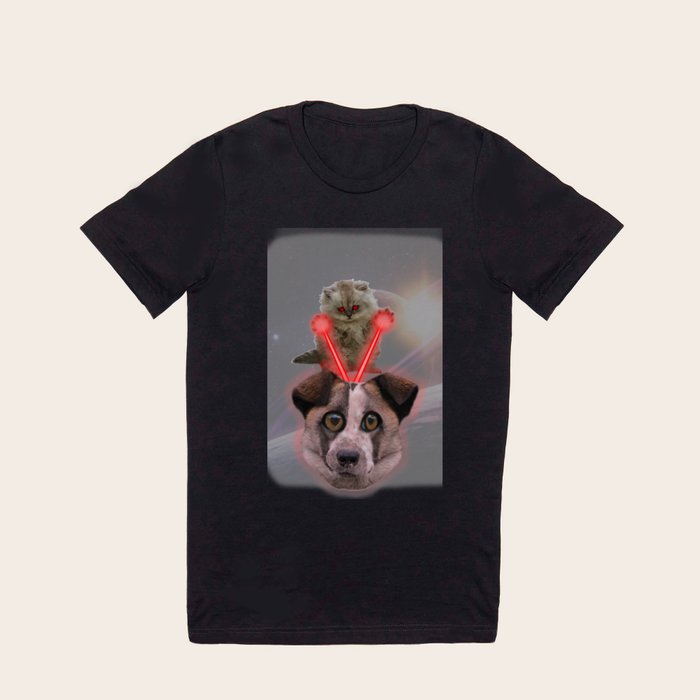 Laser Cat vs. Space Dog T Shirt by HeavyPants Society6