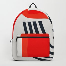 Red Lipstick Abstract Backpack