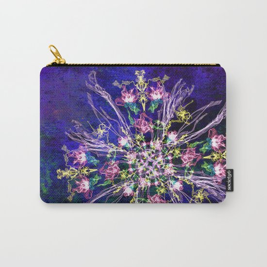 Abstract delicate silk flowers Carry-All Pouch