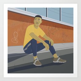 Waiting (for the great leap forwards) Art Print