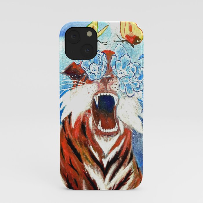 Original Tiger Painting on Canvas iPhone Case