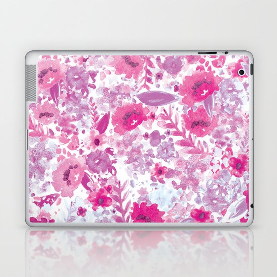 Floral Fuchsia Laptop & iPad Skin