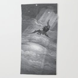 Gustave Dore: Paradise Lost XII Beach Towel
