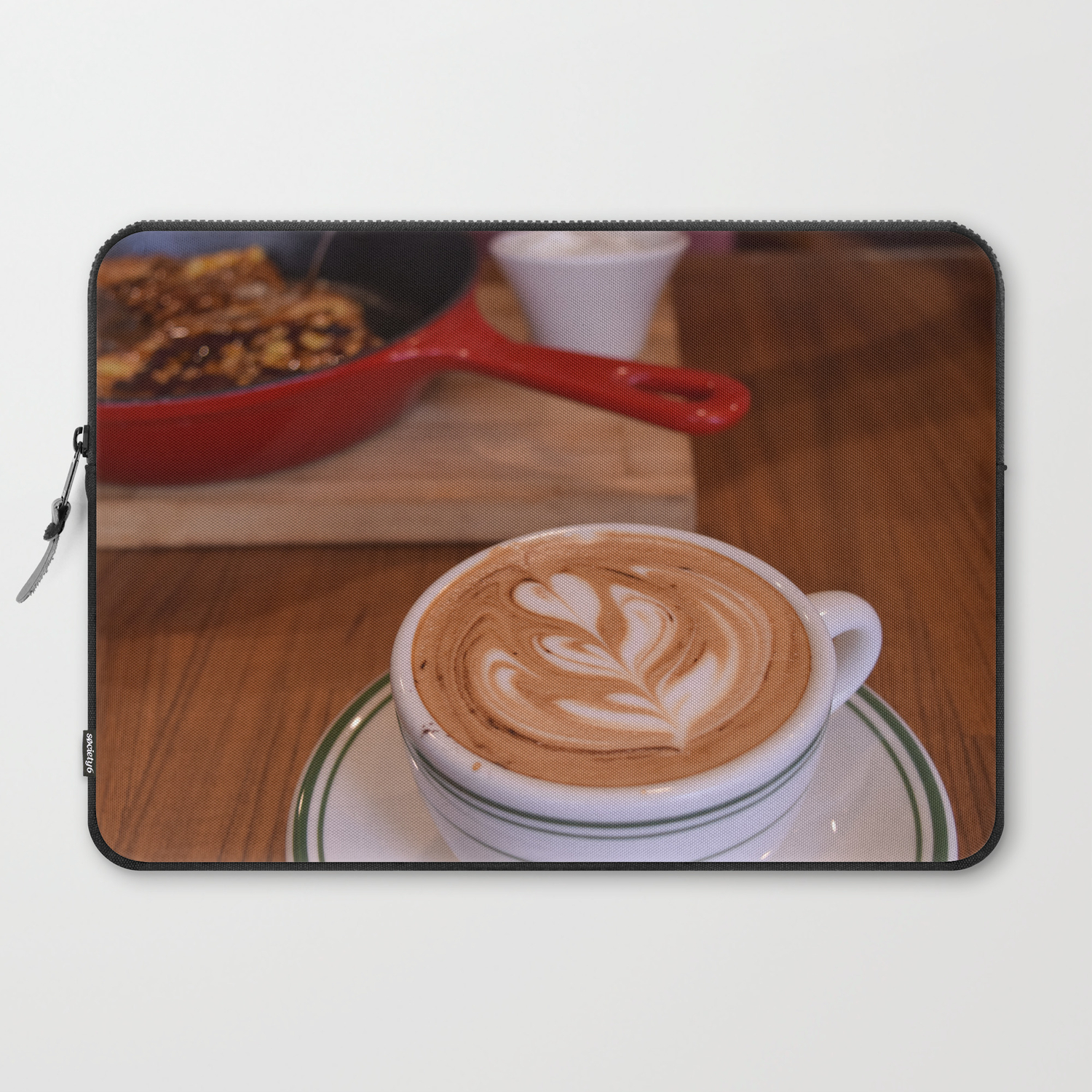 Caffe Macchiato With Breakfast Cafe Or Kitchen Decor Laptop