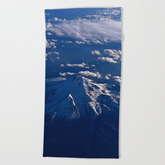 Mt. Hood Aerial Beach Towel