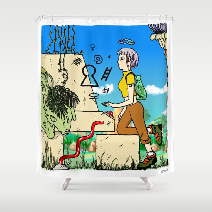 Modem Shower Curtain