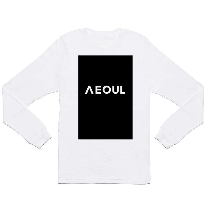 Essential Oversized Long Sleeve T-Shirt, Streets of Seoul