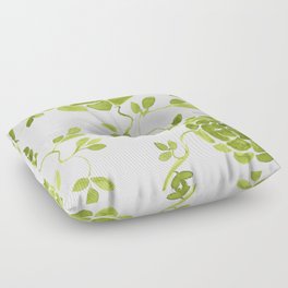green zinnias by cocoblue Floor Pillow