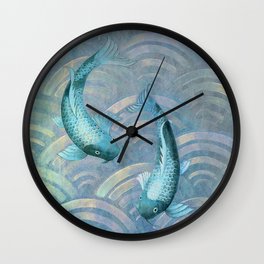 Koi fish Wall Clock