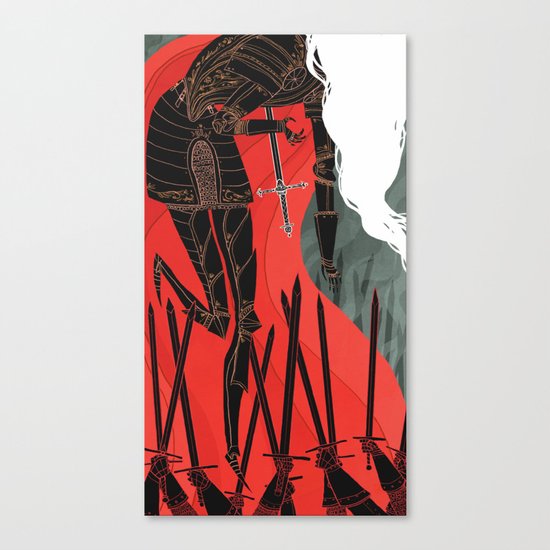 Knight of Swords Canvas Print