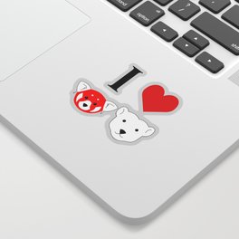 Walter the Red Panda and Jack the Polar Bear Sticker