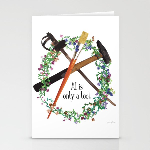 AI is only a tool Stationery Cards