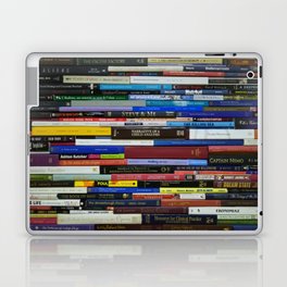 colorful book spine Laptop Skin