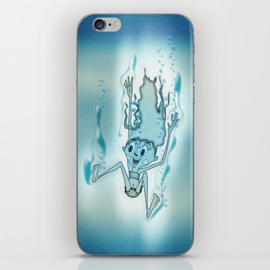 Blue Turquoise iPhone & iPod Skin