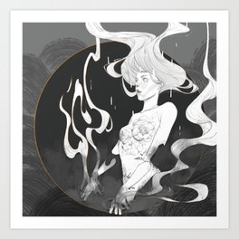 Queen of Smoke Art Print