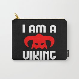 i am a viking logo quote Carry-All Pouch | Dane, Cool, Sarcasm, Gift, Digital, Comic, Illustration, Viking, Longboat, Graphicdesign 