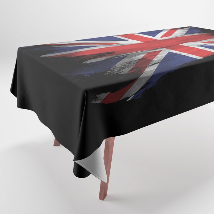 United Kingdom flag brush stroke, national flag Tablecloth