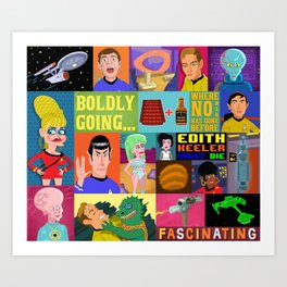 Boldy Going Where No Man Has Gone Before... Art Print
