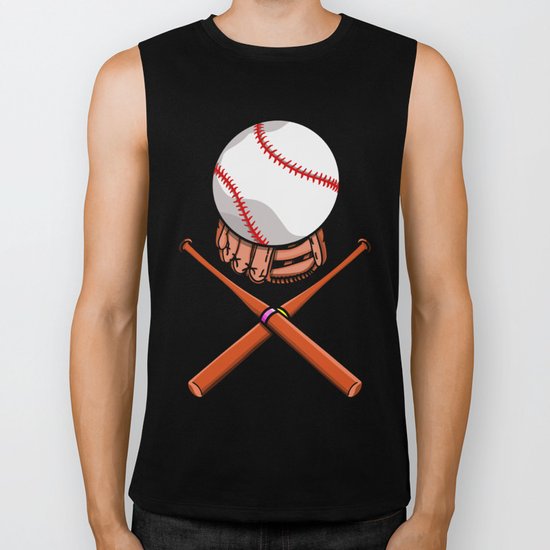 Baseball Biker Tank