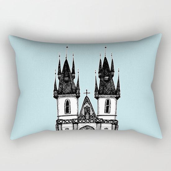 Tyn Church - Prague Rectangular Pillow