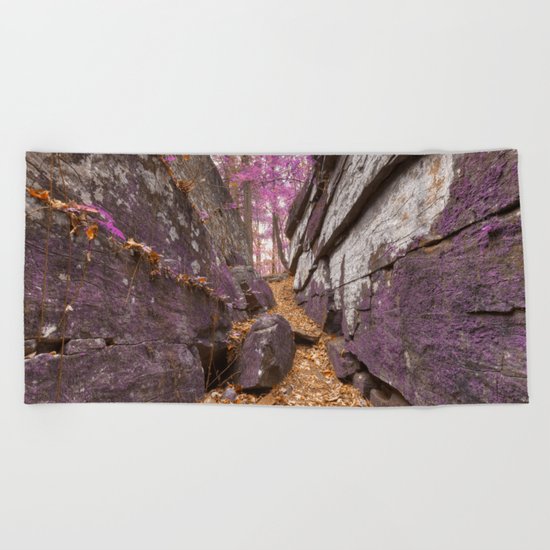 Gettysburg Grotto - Lavender Fantasy Beach Towel