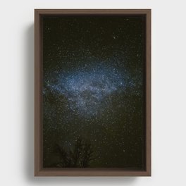 Tree Top Floating in a Sea of Night Framed Canvas