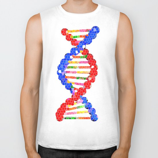 DNA Mosaic Biker Tank