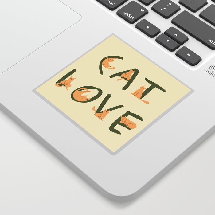 Cat love Sticker
