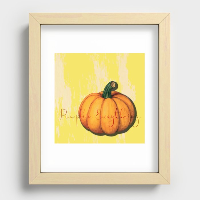 Pumpkin Everything Recessed Framed Print