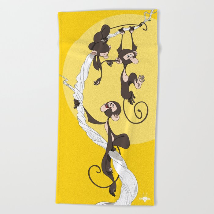 Monkey business Beach Towel