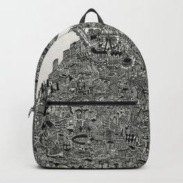 London UK map hand drawing Backpack | Thames, London, Chelsea, Europe, Black, Brexit, Black And White, Britain, British, City 