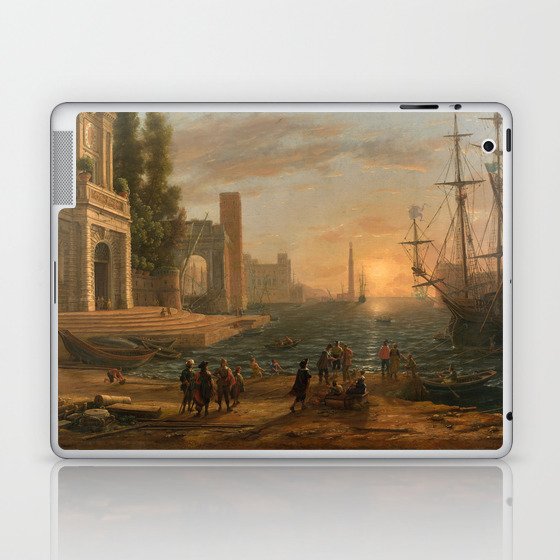 A Seaport by Claude Laptop & iPad Skin