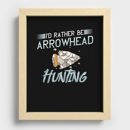 Arrowhead Hunting Collection Indian Stone Recessed Framed Print