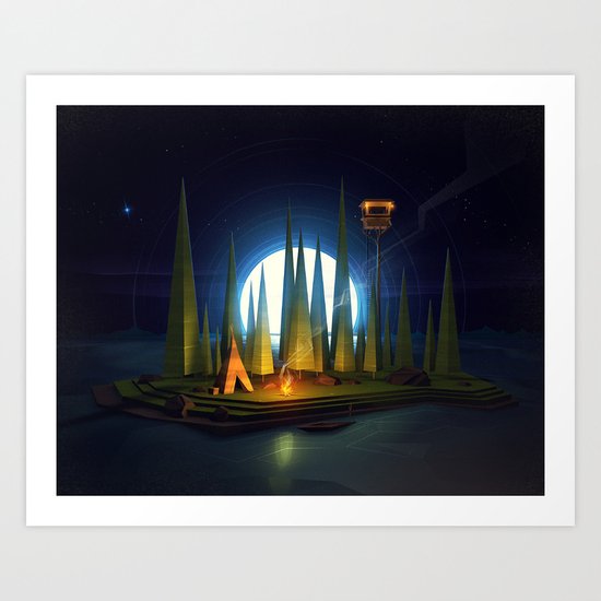 Away Art Print