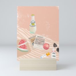 Beach essentials. Limonata, glossier, watermelon and Van Gogh Mini Art Print
