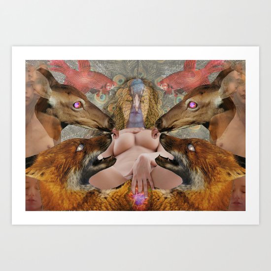 Animal magic Art Print