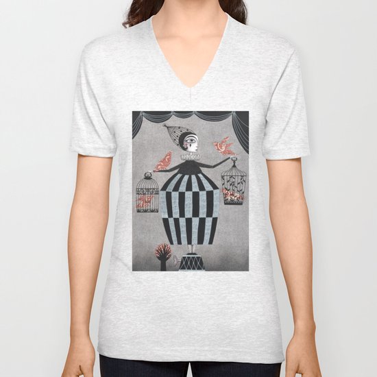 The Bird Act Unisex V-Neck