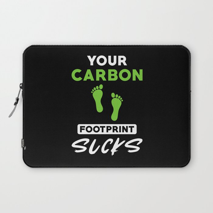 Carbon Footpring Quote Laptop Sleeve