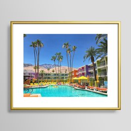 Saguaro Hotel, Palm Springs, CA Framed Art Print