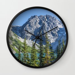 Blue Sky Over Enchantments Wall Clock | Landscape, Mountain, Washingtonstate, Evergreen, Peak, Emeraldgreen, Travel, Colchucklake, Fineart, Hike 