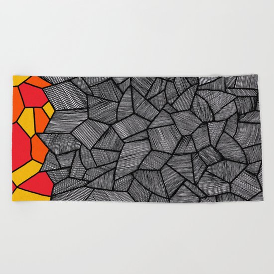 - sun would have a door to the dancefloor - Beach Towel