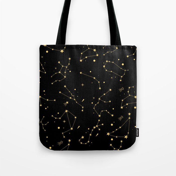 Zodiac Constellations Tote Bag