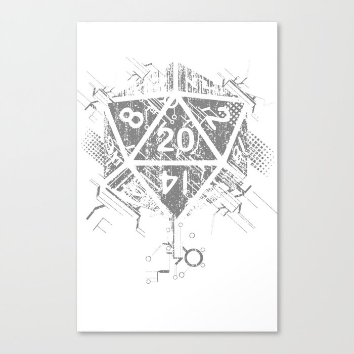 D20 of power Canvas Print