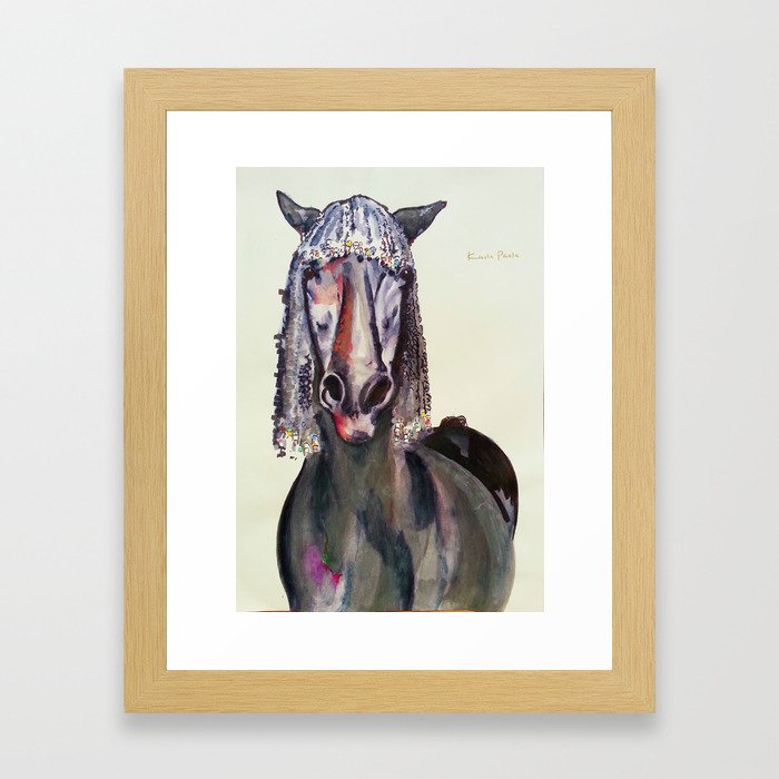The Pink Horse Framed Art Print