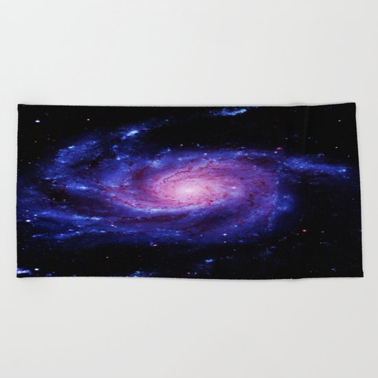 Spiral gAlAxy : Purple Blue Beach Towel