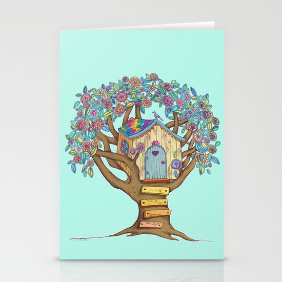 Live Simply, Love Trees Stationery Cards