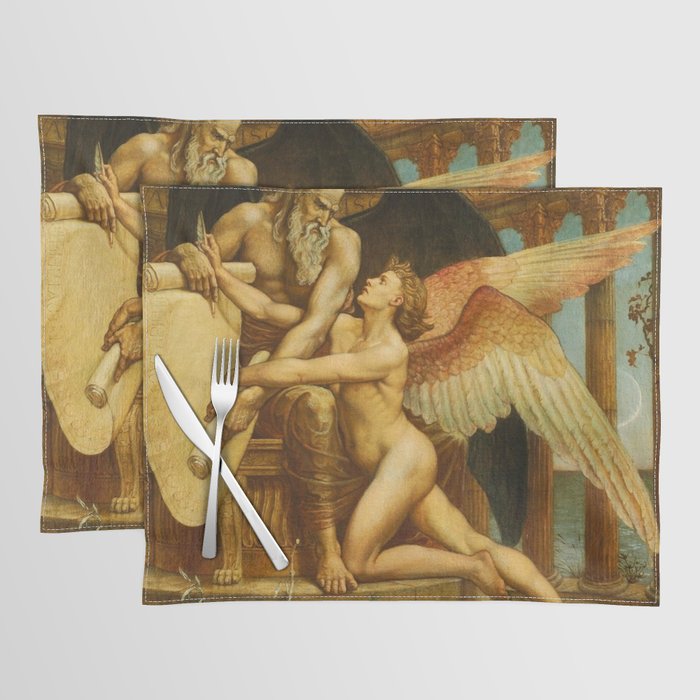 The Roll of Fate by Walter Crane Placemat