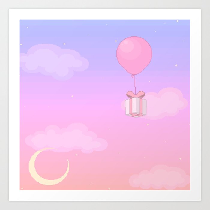 Starry Sunset Art Print By Stardustspecks Society6